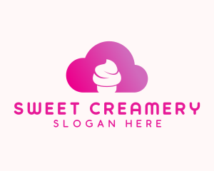 Cloud Cupcake Bakery logo design