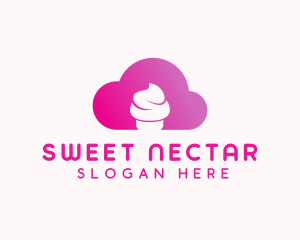 Cloud Cupcake Bakery logo design