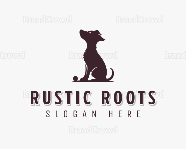 Puppy Dog Grooming Logo