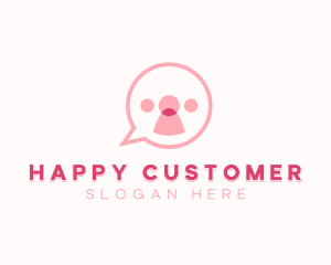 Customer Support Chat logo design