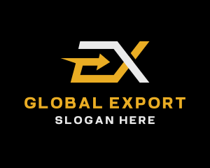 Export - Logistics Arrow Travel logo design
