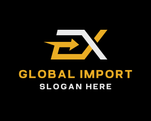 Import - Logistics Arrow Travel logo design
