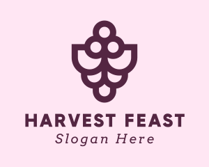 Grape Winery Farm logo design