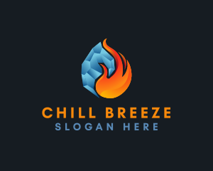 Fire Ice Ventilation logo design