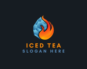 Fire Ice Ventilation logo design