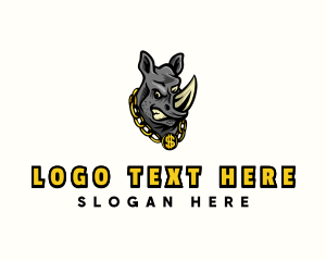 Hip Hop - Rhino Rapper Hip hop logo design