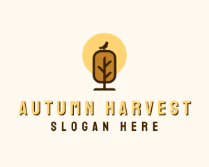 Autumn Season Tree logo design