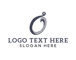 Typography - Retro Brand Letter O logo design