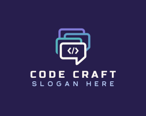 Chat Programming Software logo design