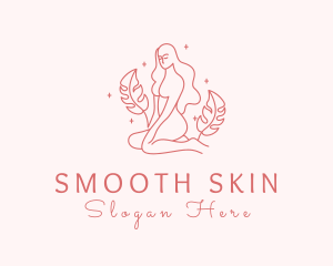 Waxing - Naked Body Wax Salon logo design