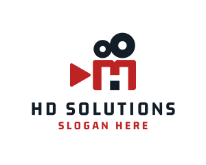 Film Production Letter H logo design