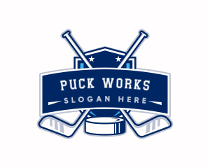 Puck - Hockey Sports Team logo design