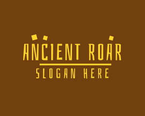 Ancient Prehistoric Design logo design