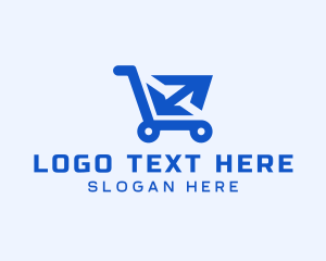 Box - Package Shopping Cart logo design
