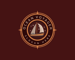 Seafarer - Seafarer Sailboat Compass logo design