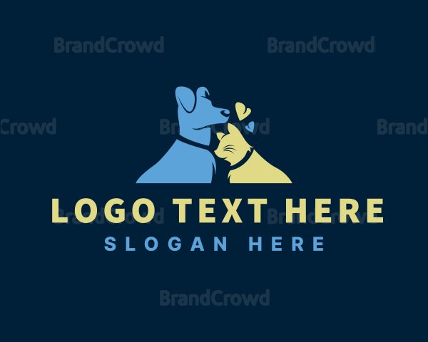 Pet Grooming Dog Cat Logo