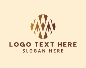 Financial - Geometric Zigzag Business Letter M logo design