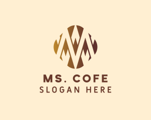 Geometric Zigzag Business Letter M logo design