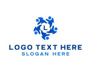 Volunteer - Community People Support logo design