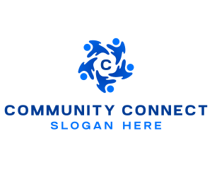 Community People Support logo design