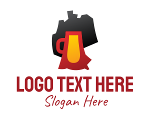 Alcoholic - German Pub Map logo design
