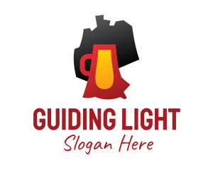 German Pub Map  logo design