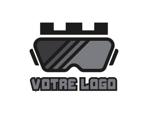 King - VR King Gaming logo design