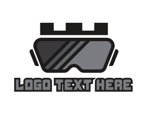 Augmented Reality - VR King Gaming logo design