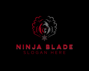 Shuriken - Ninja Warrior Clan logo design