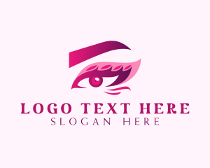 Lash Extension - Beauty Eye Makeup logo design