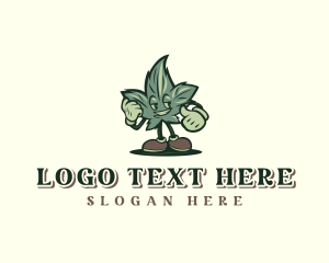 Herbal - Marijuana Cannabis Weed logo design
