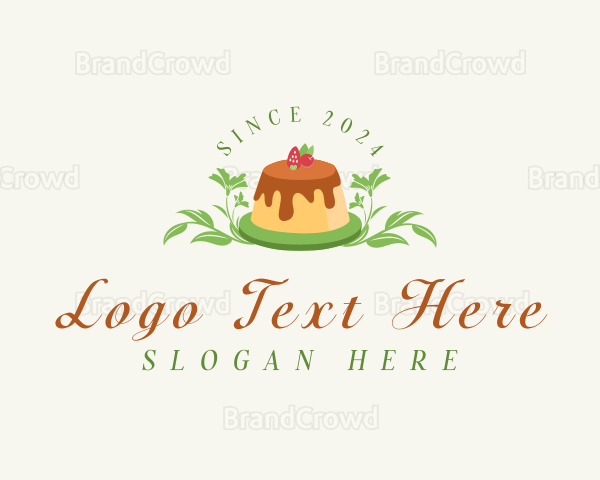 Sweet Pudding Dessert Logo