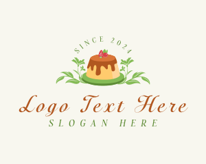 Sweet Pudding Dessert Logo