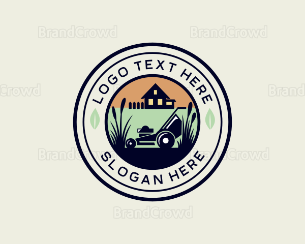 Lawn Care House Garden Logo