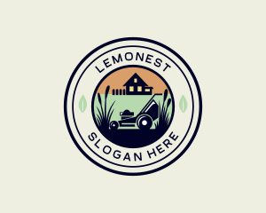 Lawn Care House Garden Logo