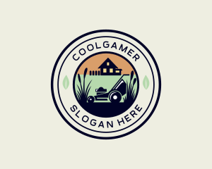 Grass Cutting - Lawn Care House Garden logo design