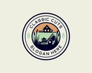 Lawn Care House Garden logo design