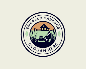 Lawn Care House Garden logo design