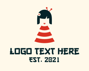 Wifi - Wifi Geisha Girl logo design