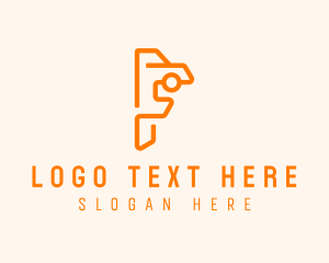 Orange - Car Rental Letter F logo design