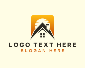 Property - Sun House Roof Structure logo design