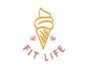 Ice Cream Snack Logo