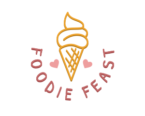 Ice Cream Snack logo design