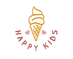 Ice Cream Snack logo design