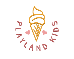 Ice Cream Snack logo design