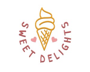 Ice Cream Snack logo design