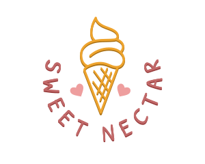 Ice Cream Snack logo design