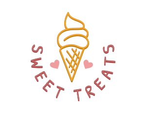 Ice Cream Snack logo design