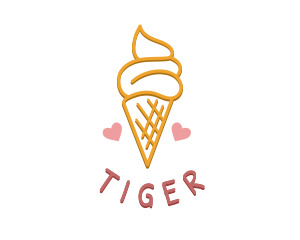 Child - Ice Cream Snack logo design