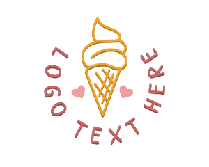 Ice Cream Snack Logo